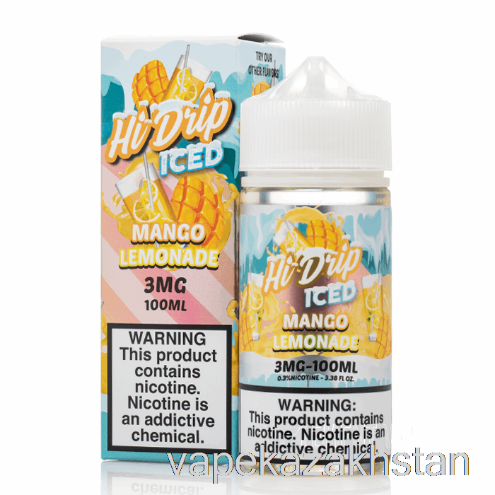 Vape Kazakhstan ICED Mango Lemonade - Hi-Drip E-Liquids - 100mL 3mg